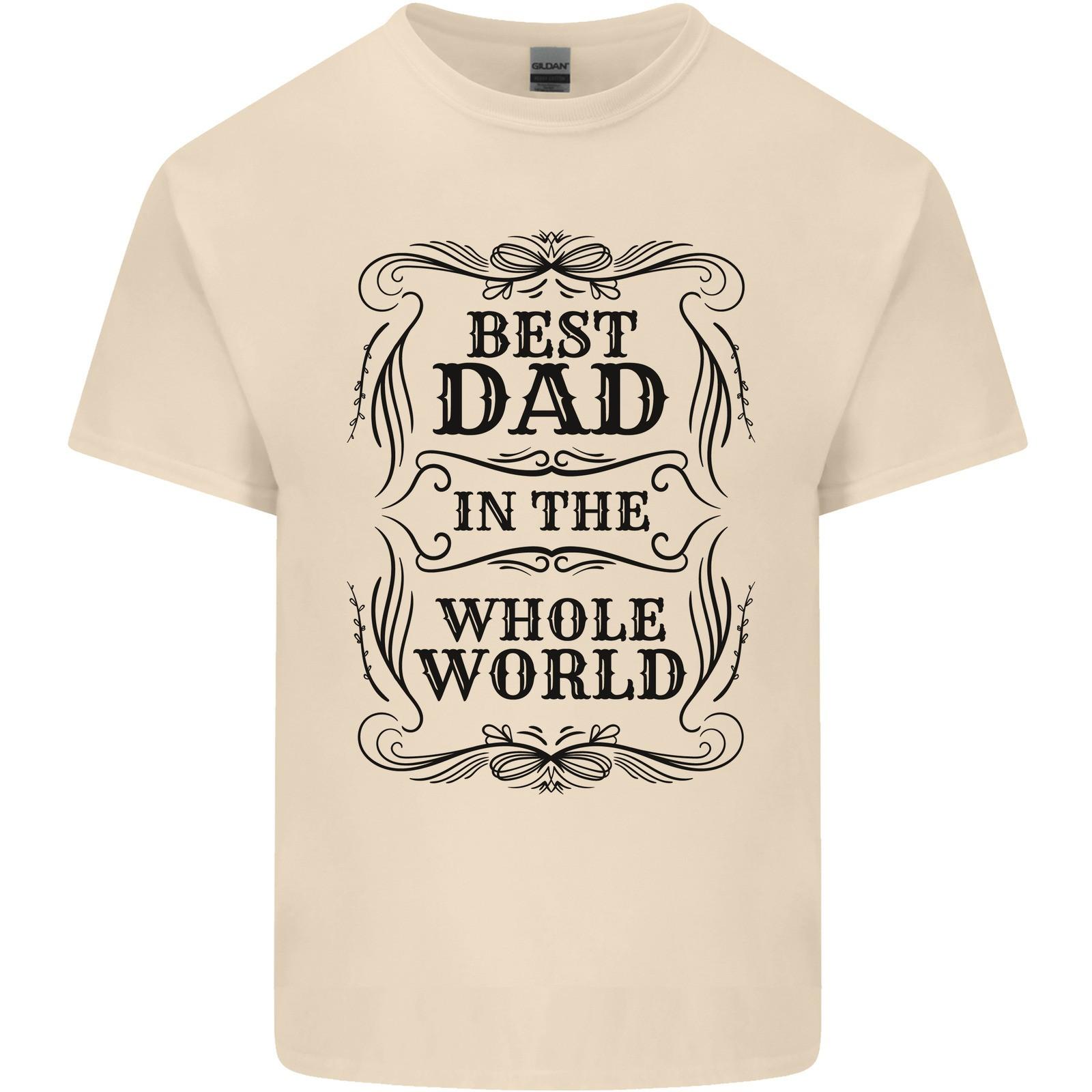 Fathers Day Best Dad in the Word Mens Light Cotton T-Shirt 2XL