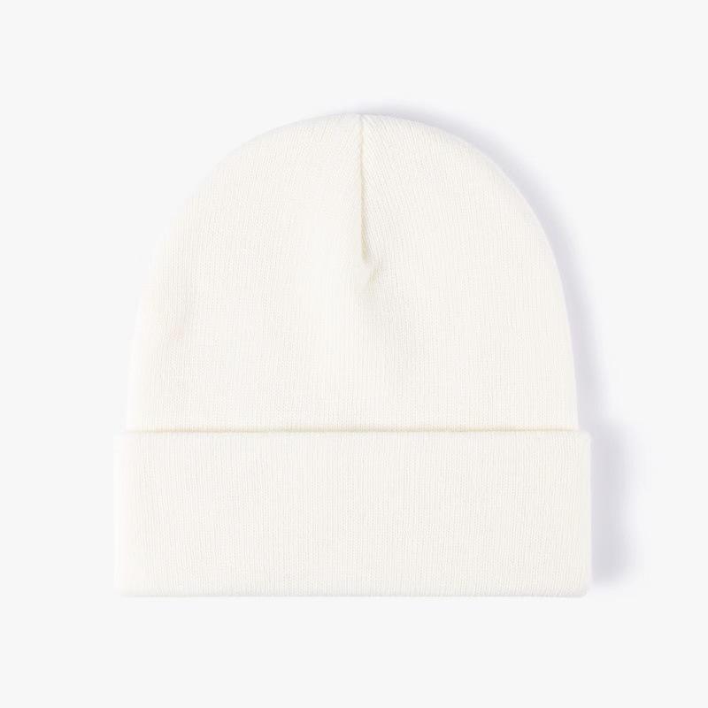 Winter New Warm Knitted Wool Hat LOGO Embroidery Show Face Small Fashion Pullover Hat Ear Protection Hat