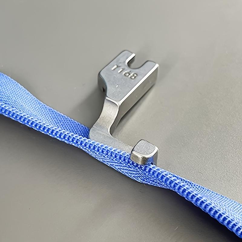 1 Stück T168 Nähmaschinen-Nähfuß, Einseitiger Reißverschlussfuß, Unsichtbarer Reißverschluss-Zubehör Geeignet für die meisten Maschinen