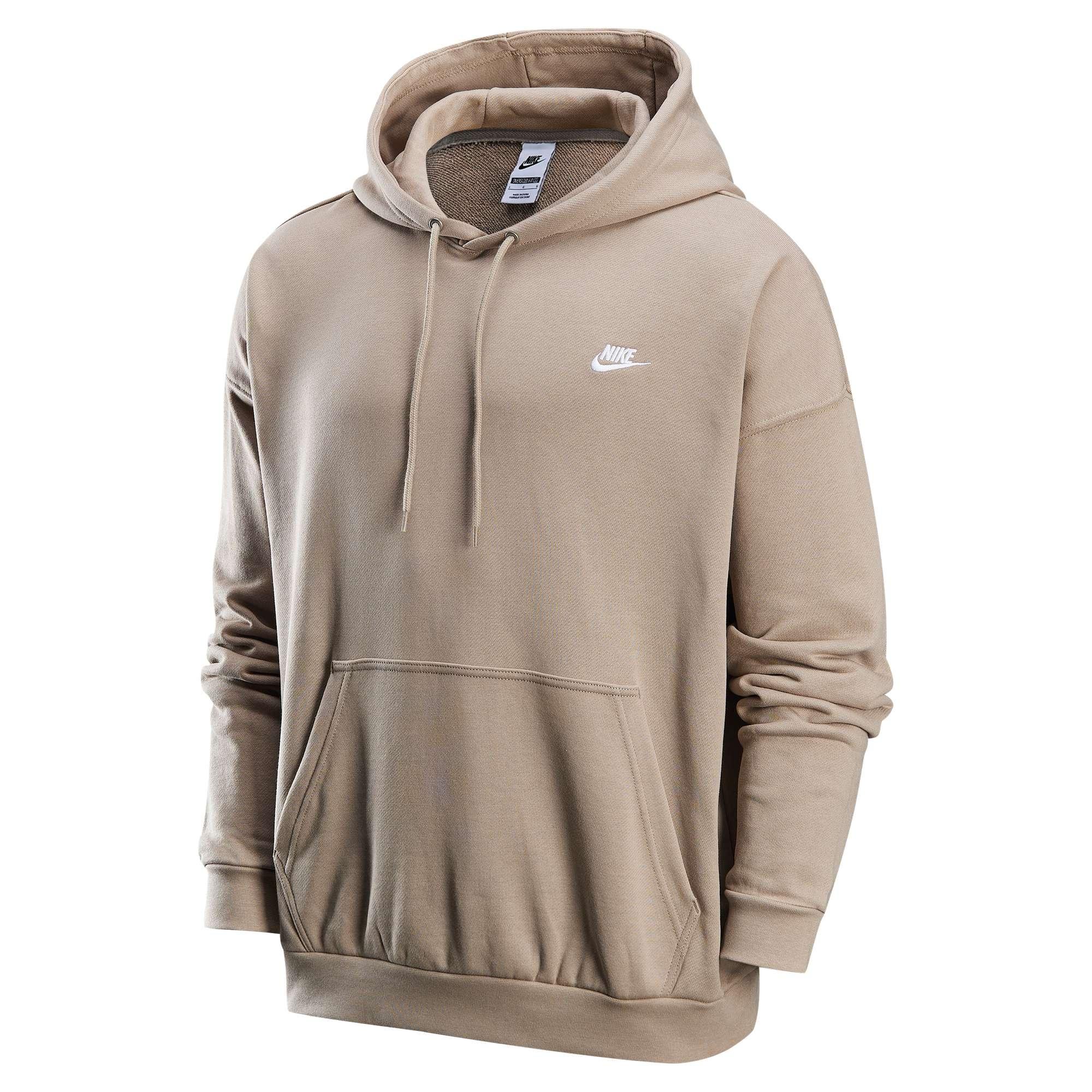 Nike Club FT Oversized Po Hoodie  Beige  Men s HJ1817-247 S