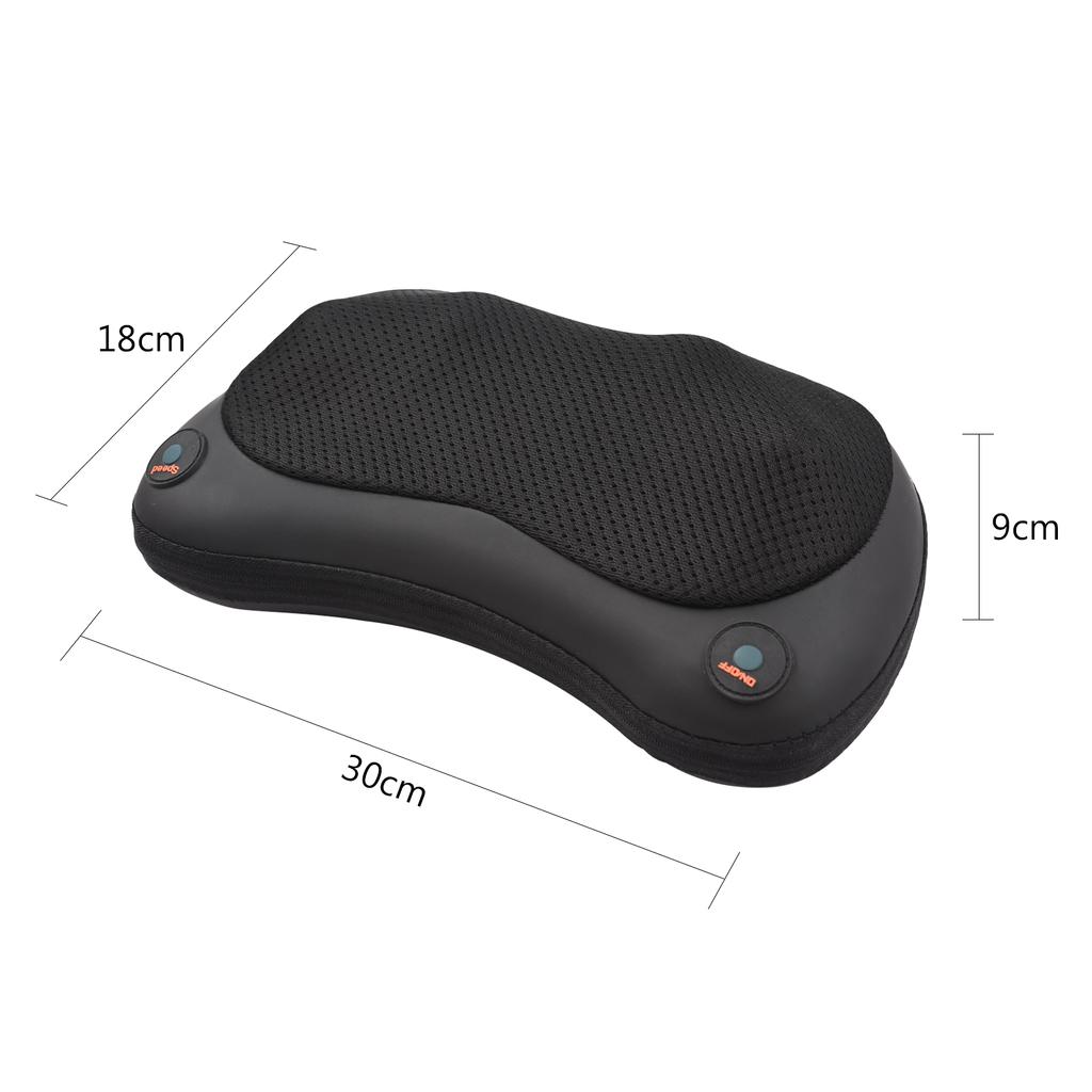 Back and Neck Massager with Heat Special On board Power Supply Massage Pillow with Deep Tissue Kneading for Shoulder