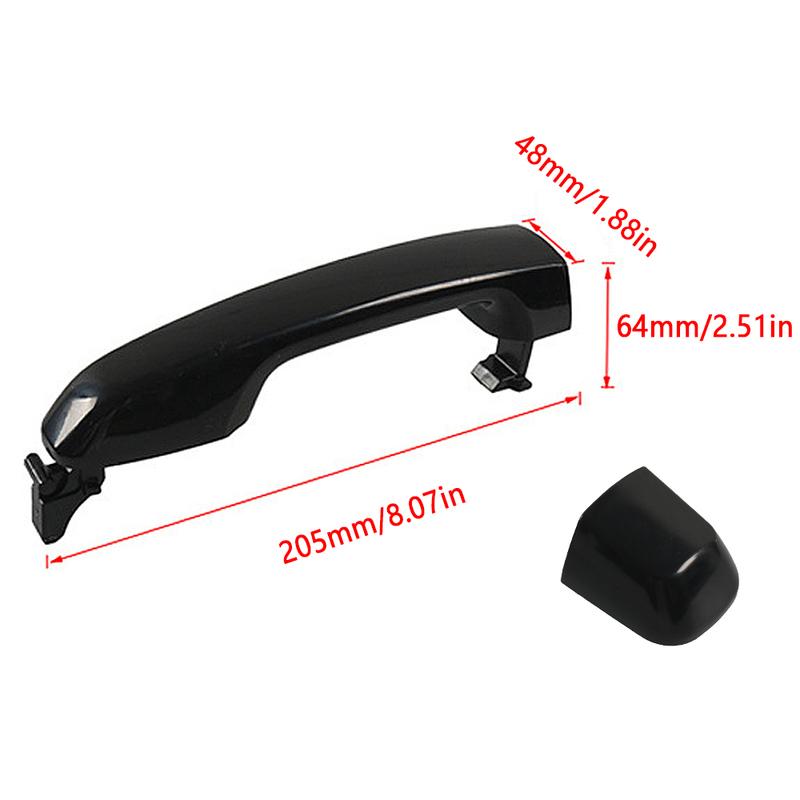 For Toyota Prado 2010 2011 2012 2013 2014 2015 2016 2017 Car Exterior Door Handle  Front Rear Left Right ABS Black 69211-60090