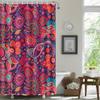 Paisley Boho Shower Curtain Mandala Indian Paisley Colorful Floral Shower Curtain for Bathroom Abstract Flower Art Bathtub Decor
