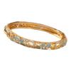 Shiny Vintage Cloisonne Bangle Ethnic Hollow Out Flower Bangle Drip Oil Enamel Bracelet  Girls