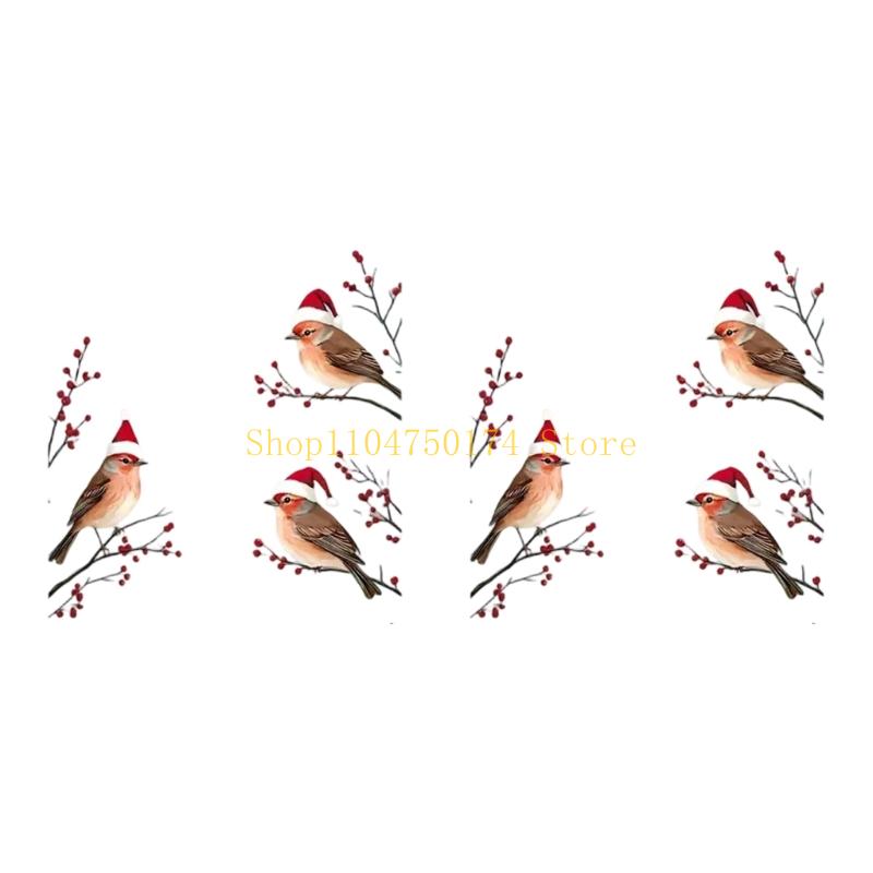 2Sheet Christmas Window Clings Statics Window Sticker for Christmas Decorations top sale