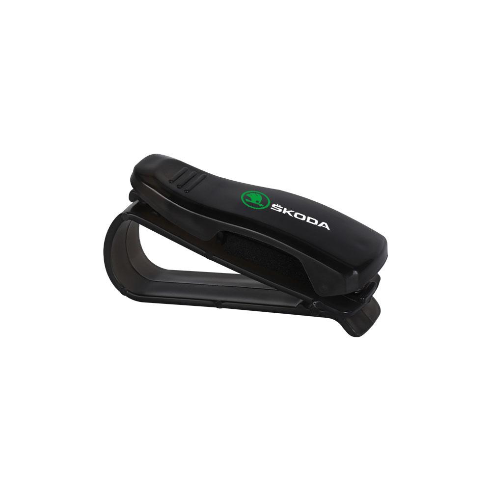 Car Glasses Clip Sun Visor Ticket Document Holder Storage Clip For Skoda Octavia Fabia Rapid Yeti Superb A5 A7 S VII Kamiq Karoq ulvc23
