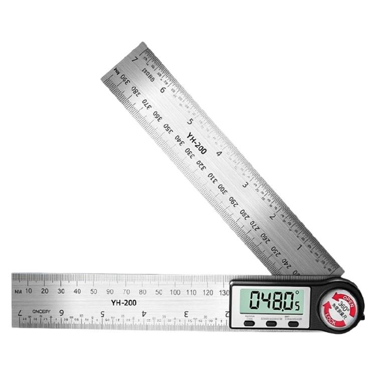 Double Purpose Angles Calculator 200mm Stainless Steel Straight Edges Rulers & Error Release Digital Measurement System