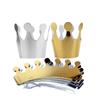 10Pcs Birthday Paper Crown Hats Gold Silver Adults Party Decoration Birthday Celebration Accessory Crown Hat