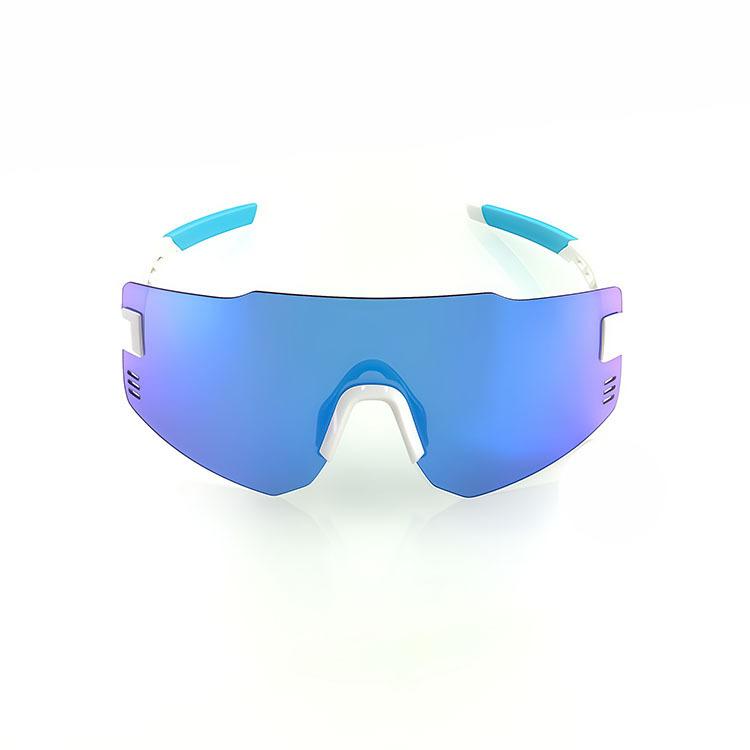 

Outdoor cycling sports glasses, windproof mountaineering goggles, driving sunglasses, road bike sunshade sunglasses, anti-fog White frame+Blue film
