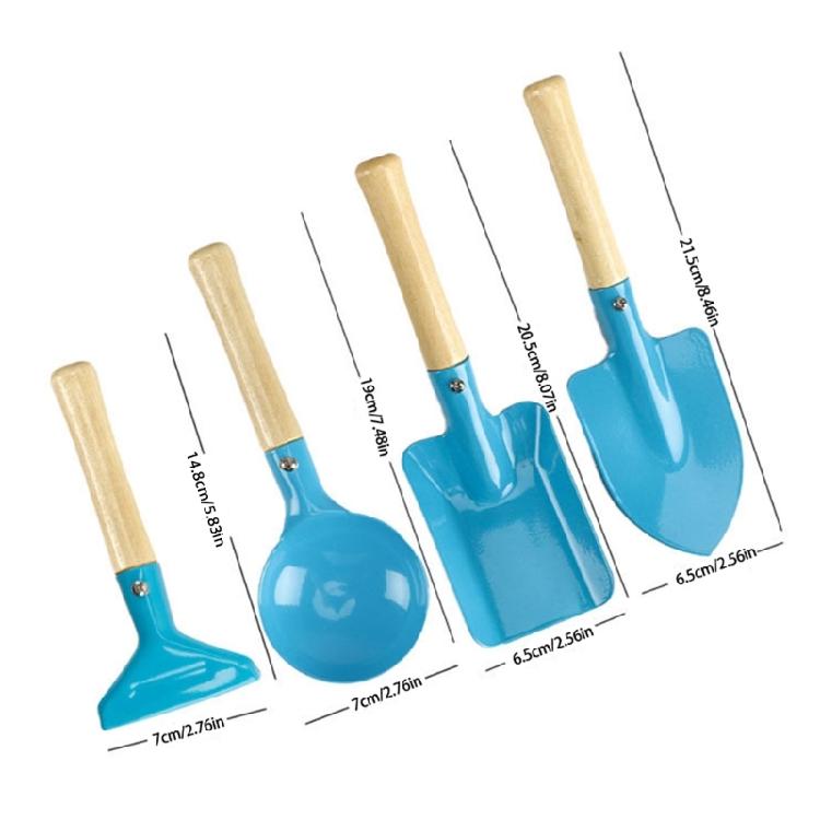 4Pieces Children's Sand Play Shovel Set Gardening Sand Tool Set For Outdoor Play And Exploration Fun Activity Sand Kits