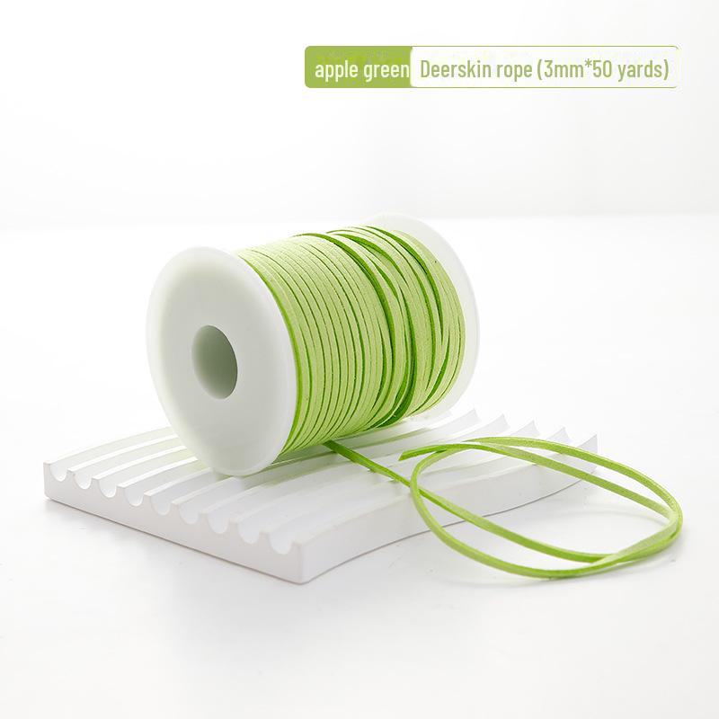 Koreanisches Hirschleder Wildleder Blumenband & Samt Schleife für DIY Dekoration