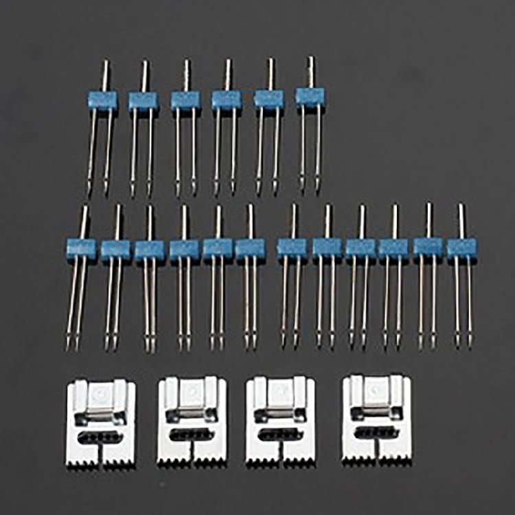 3Pcs Twin Needle Stretch Machine Needle and Presser Foot Replacement Set for Most Household Sewing Machine