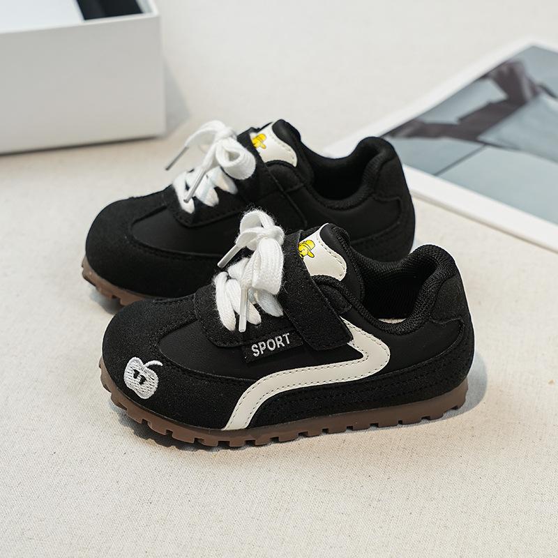 Kids Mesh Breathable Hook And Loop Chunky Sneakers 23