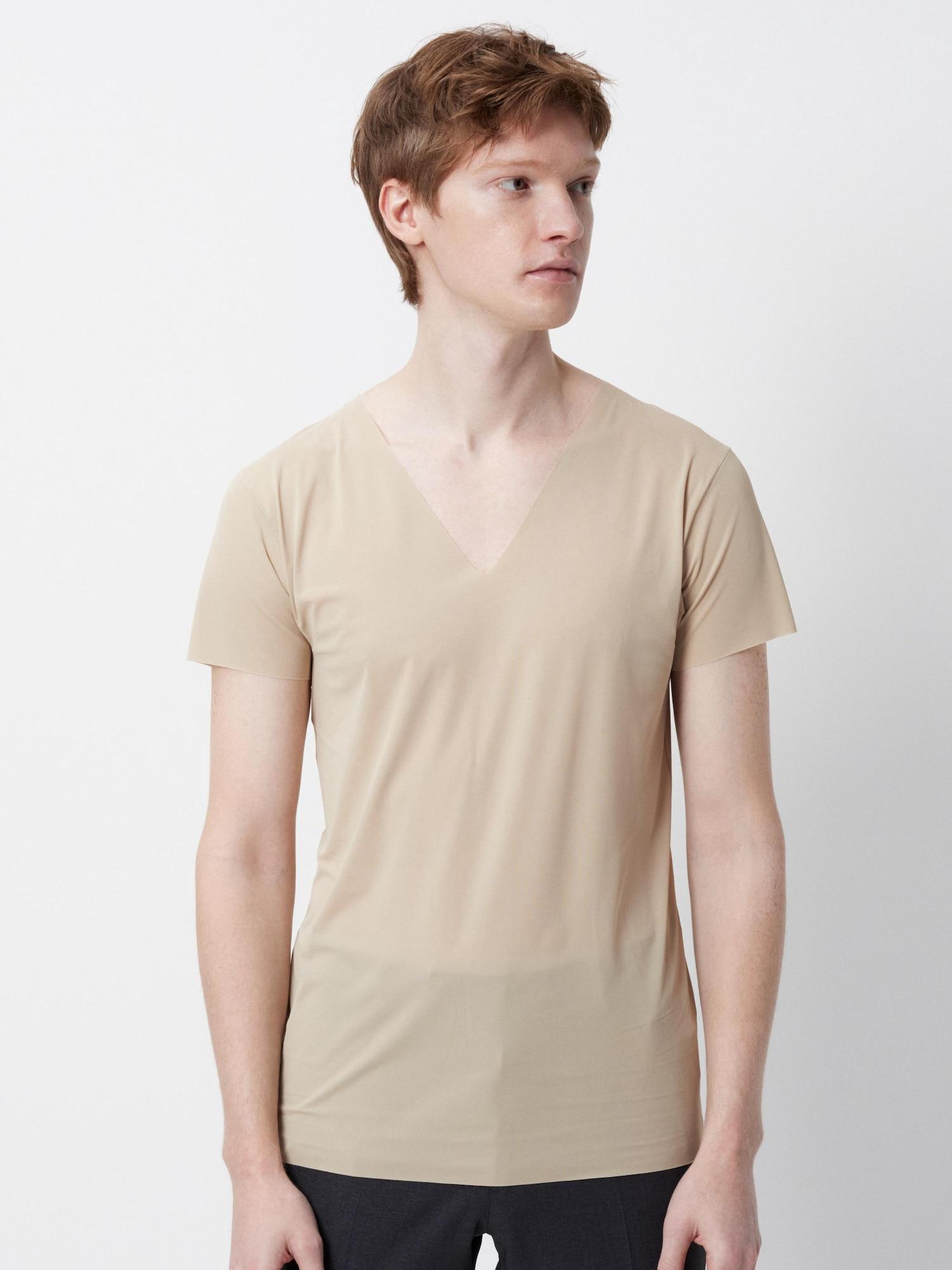 

Футболка Uniqlo Airism Mesh с V-образным вырезом и коротким рукавом 32 BEIGE/MEN XL