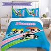 3pcs The Powerpuff Girls5 Cover Set - Personalized Name, HD Printed Bedding with 1 Cover and 2 Pillowcases - Perfect for Home Decor, Easy Care