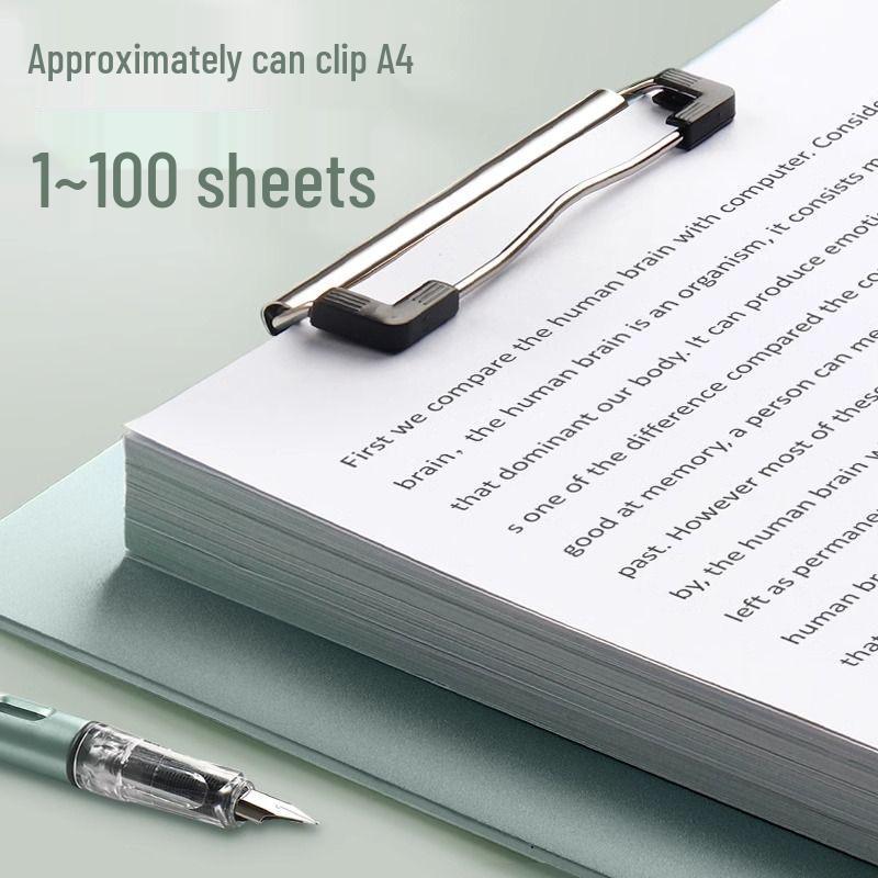 A4 Vertical Writing Pad with Clip for Meetings and Orders