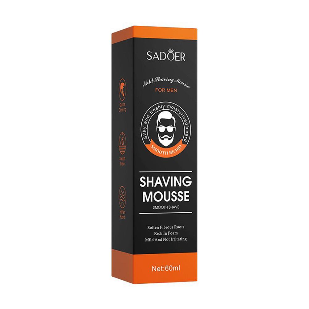 SADOER Men s Shaving Mousse Soft Beard Shaving Foam For Refreshing Man Moisturizing Soften Fibrous Roots Not Irritating A