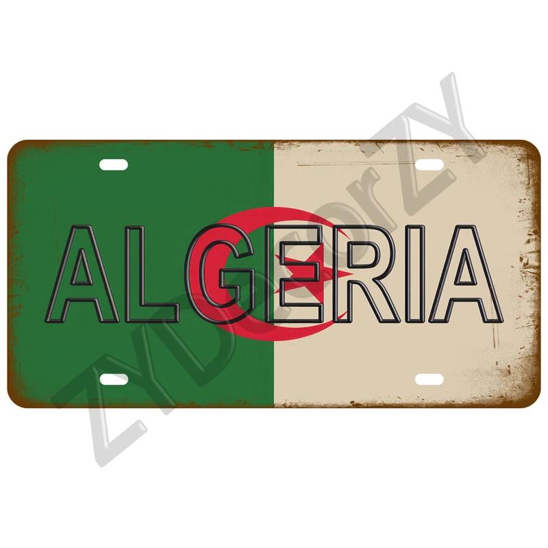 Plaque Israel Spain France Home Metal Sign Germany Craft Bar Decor Tin Sign USA Country Flag License Plate For Wall Restaurant