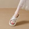 ins wind platform sandals new summer wear versatile height increase one word drag women's beach non-slip cross cool slippers
