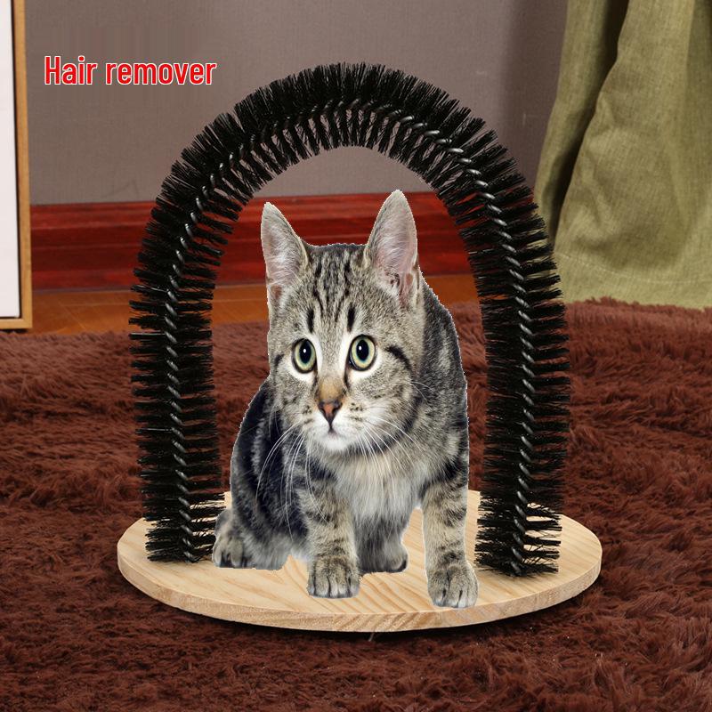 

Игрушка для кошек Арка для груминга и щетка-когтеточка