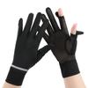 Sun Protection Gloves UV Proof Thin Summer Anti Slip Breathable Sunshade Driving and Riding Touch Screen Ice Silk Gloves for Men and Women