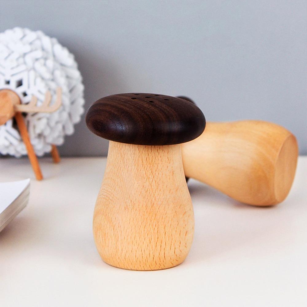Wooden Wooden Toothpick Holder  Toothpick Storage Box Mushroom Toothpick Dispenser  Kitchen Counter