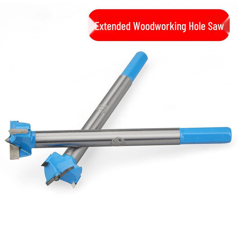 

16mm Extra Long Woodworking Hole Saw - Wood Board Punch, Desktop Drill Bit, Flat Wing Reamer, 18 Opening. 16mm Drill Bit