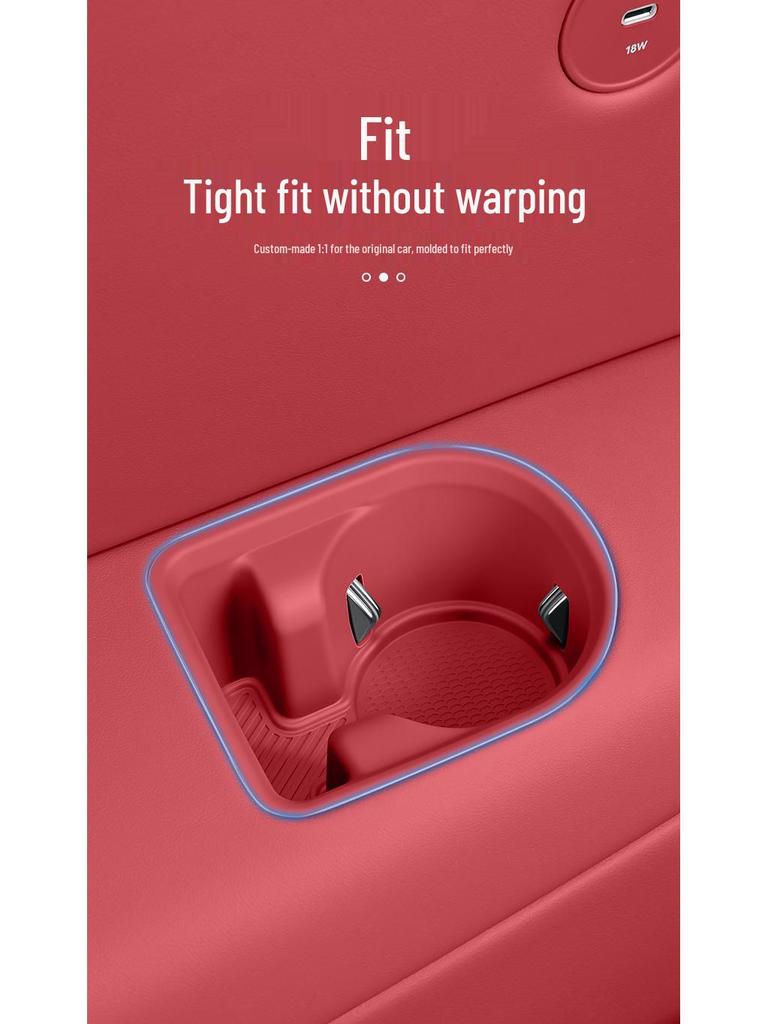 AITO M7/M8M9 3rd Row Cup Holder Silicone Pad - Anti-scratch Interior Accessory for 26 Models