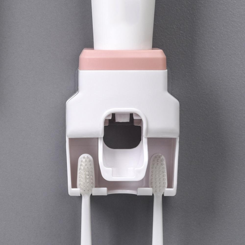 Automatický dávkovač zubní pasty a nástěnný držák zubních kartáčků Toaletní mycí stůl Plně automatický držák zubní pasty na zubní kartáčky