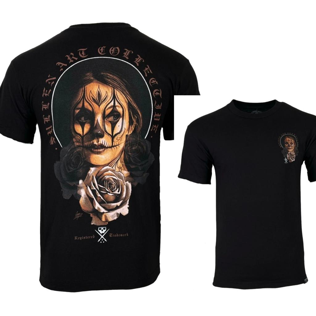 Sullen Unisexs Tshirt CRY LATER Tattoos Urban Design Skull Premium Quality Highend Luxury Unisex Style Both of Unisex and Unisex
