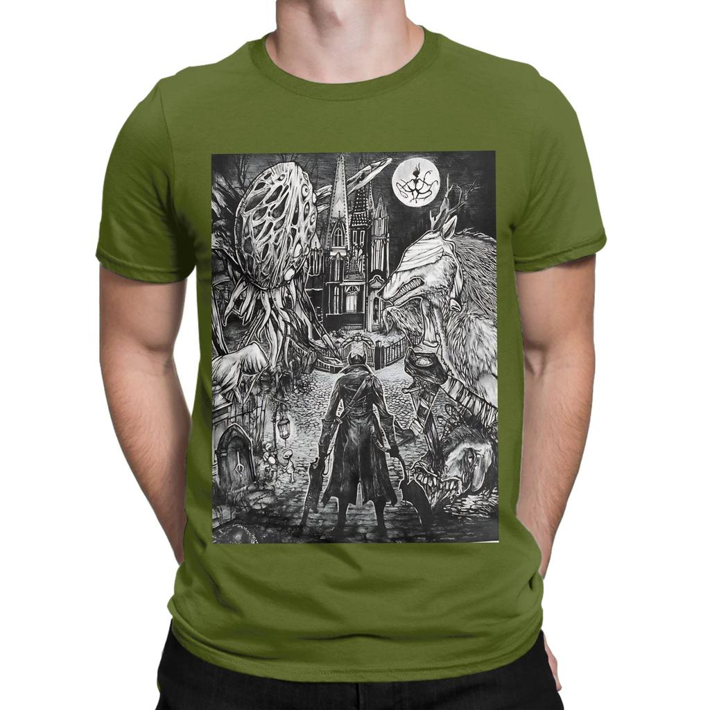 T-shirt Nera Bloodborne Novità 100% Cotone T-shirt Bloodborne Top Per Unisex