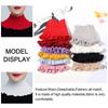 Women Windproof Detachable Warm Neck Guard Knitted Fake Collar Turtleneck Scarf