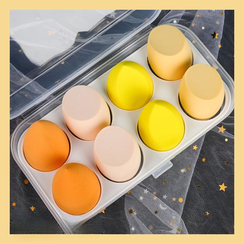 Egg-shaped Makeup Sponge Egg Box Set,gourd-shaped Water Drop Puff, Cosmetic Sponge, Makeup Sponge, Cushion Sponge, Beauty Tools