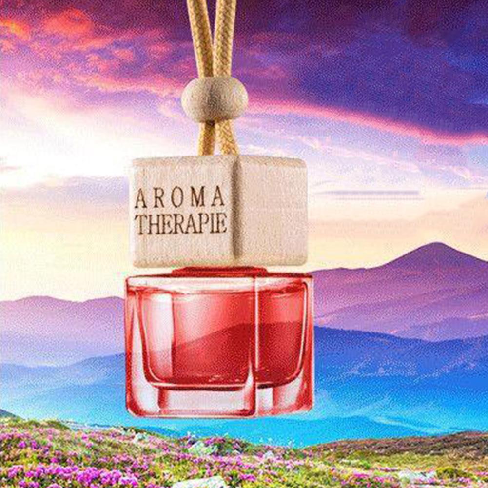 Auto Air Freshener Aromatherapy Fragrance Ornament Pendent Bottle Perfume Diffuser Car Hanging Perfume Decoration