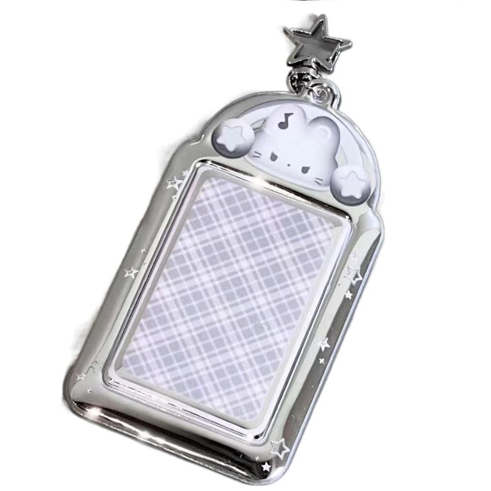 Cute 3inch Cat Card Holder PVC Stars Idol Peripheral Card Holder Chain Decoration Bass Pendant Student