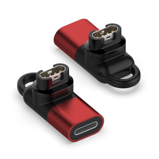 Watch Charger Adapter Portable 90 Degree Bend Mini Female To Male Watch Charging Converter for Garmin Fenix 7 7x 5s 6 6X 6S PRO Instinct