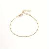Women's Vintage Sequin Flat Chain Anklet, Minimalist & Versatile Summer Foot Jewelry