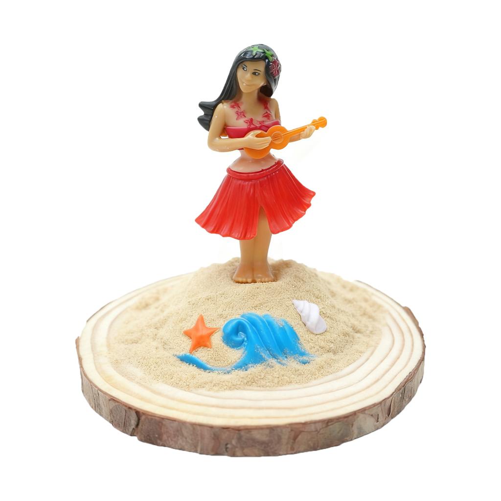 Hawaiian Swing Grass Skirt Bobblehead Car Ornament Cartoon Gift Children's Toy Car Decoration