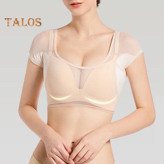 Topuri Dama Decolteu Jos Mânecă Scurtă Topuri cu Umeri Buretati Paduri Ergonomice Reutilizabile Lavabile Topuri Scurte Transparente