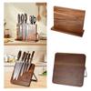 Knife Block Holder (without Knives) Double Side Ventilated for Countertop Clean and Tidy Stand