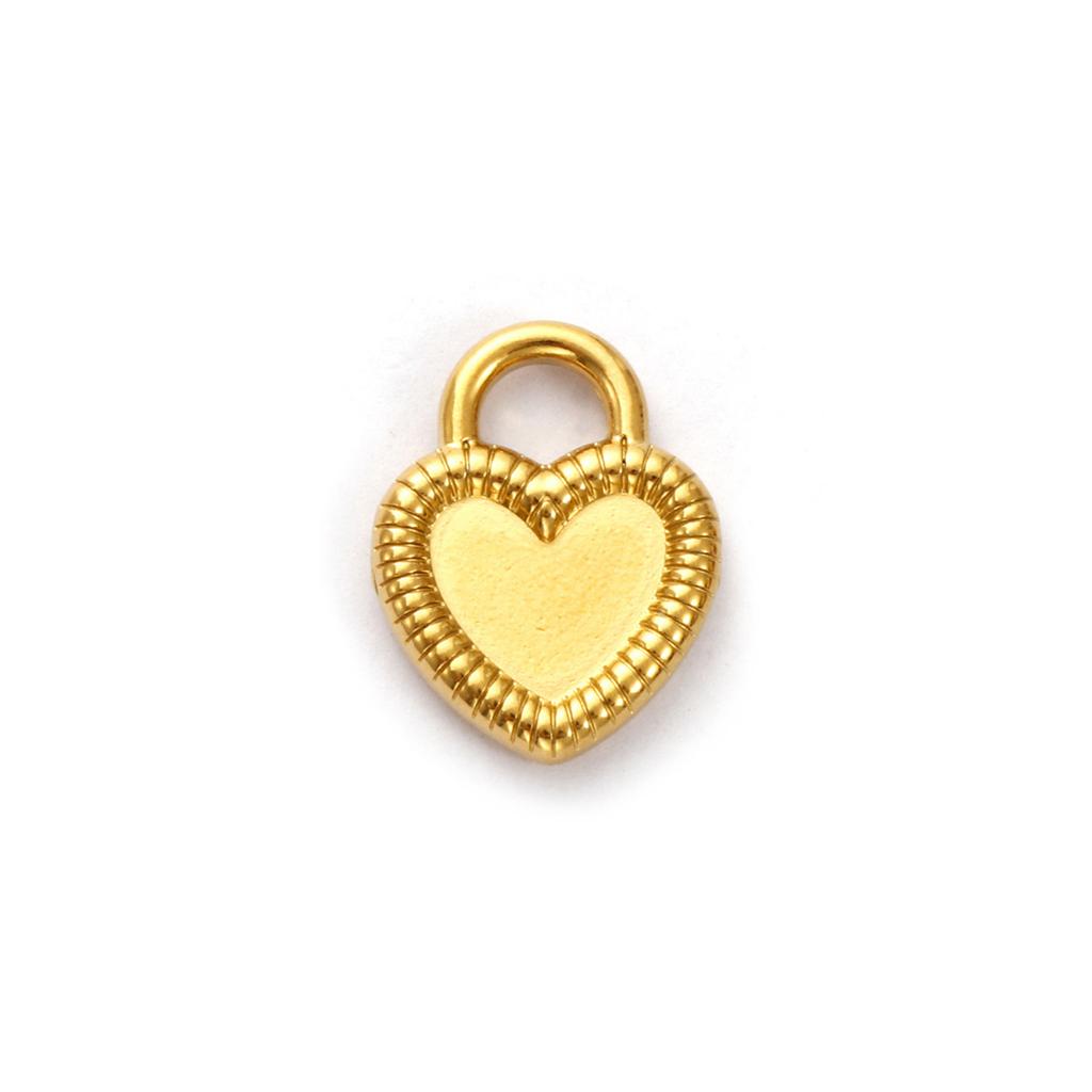 2 Piece 304 Stainless Steel Valentine's Day Charms Multicolor Heart Pendants For DIY Necklace Bracelet Jewelry Making Findings