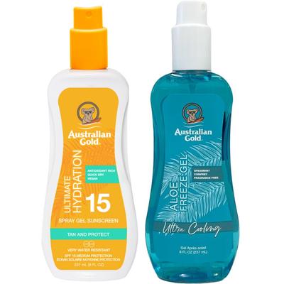 Australian Gold Farbloses Spraygel mit LSF15 + Aloe Freeze Gel
