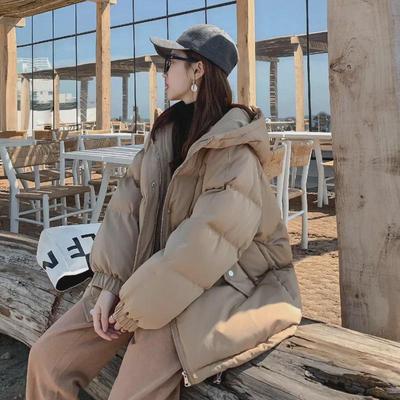 2023 Autumn/Winter Women's Short Cotton Bread Coat - Loose, Casual, Thick Harajuku BF Style