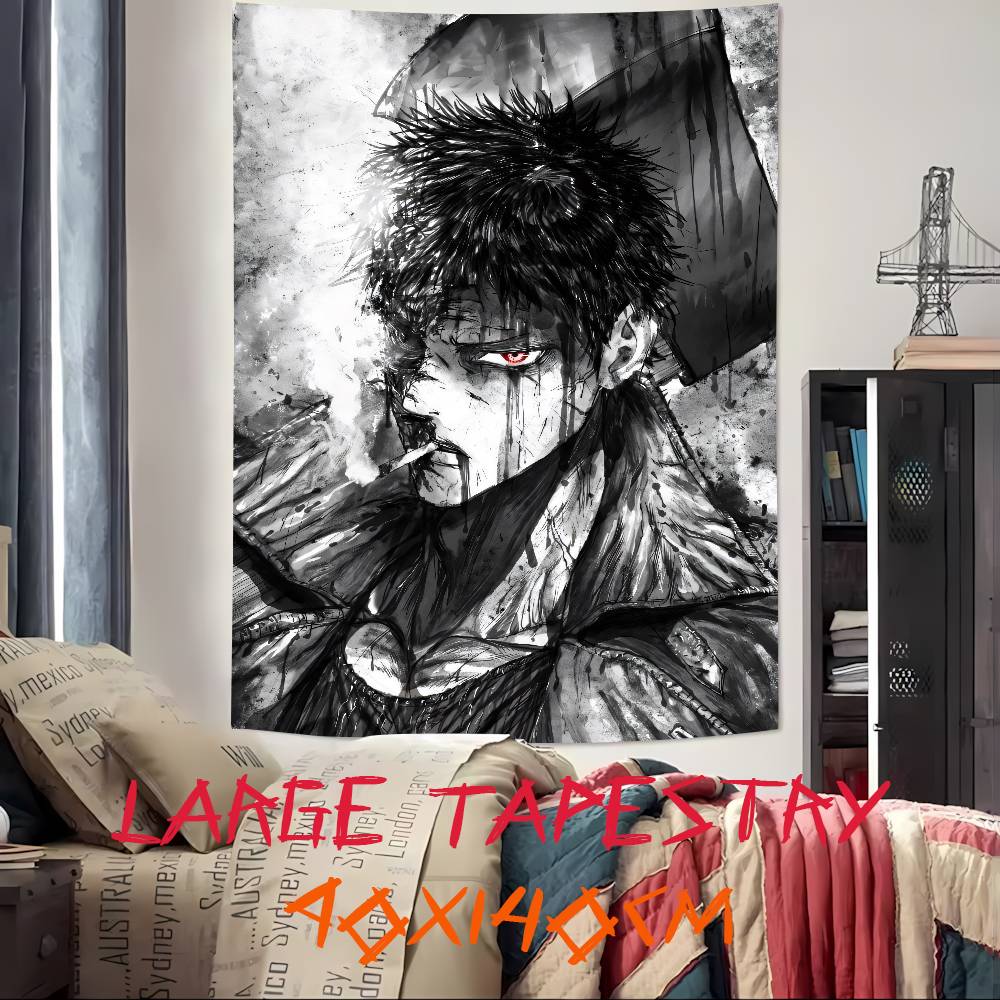Large HOT Popular Cool Anime One PPunchS Top Man Tapestry Decoration Bedroom Dormitory Background Tapestry
