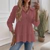 Women Solid Color Fashionable Comfortable Casual Long Sleeve Shirt