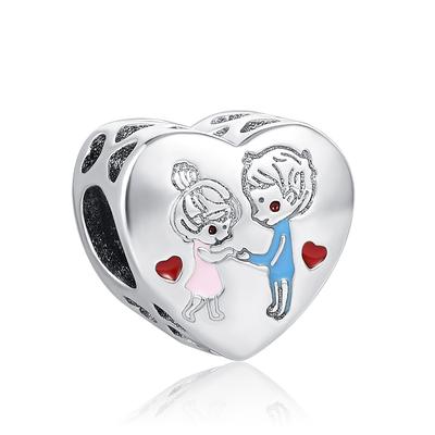 New Popcorn You And Me Lover Bow Family House Diy Beadfit Charms Silver 925 Bracelet Diy Women Original Beads Jewelry