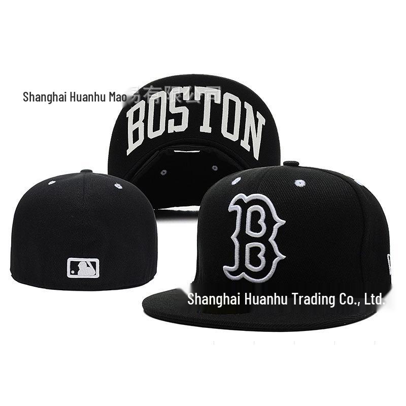 

Boston Red Sox MLB Embroidered Flat Brim Baseball Cap Size 7 - 56cm
