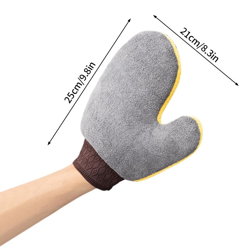 

Перчатки из шениллового кораллового флиса, щетка для мытья автомобиля, варежка для мытья автомобиля, вощеная щетка для ухода за автомобилем, двухсторонняя перчатка, инструмент для чистки