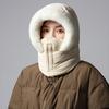 Cold Resistant Warm Scarf Face Mask Windproof Lei Feng Hat 3-in-1 Winter Cycling Hat  Skiing