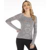 Womens Long Sleeve Quick-Dry Yoga Top Tight Fit Athletic Shirt Running Gym Workout